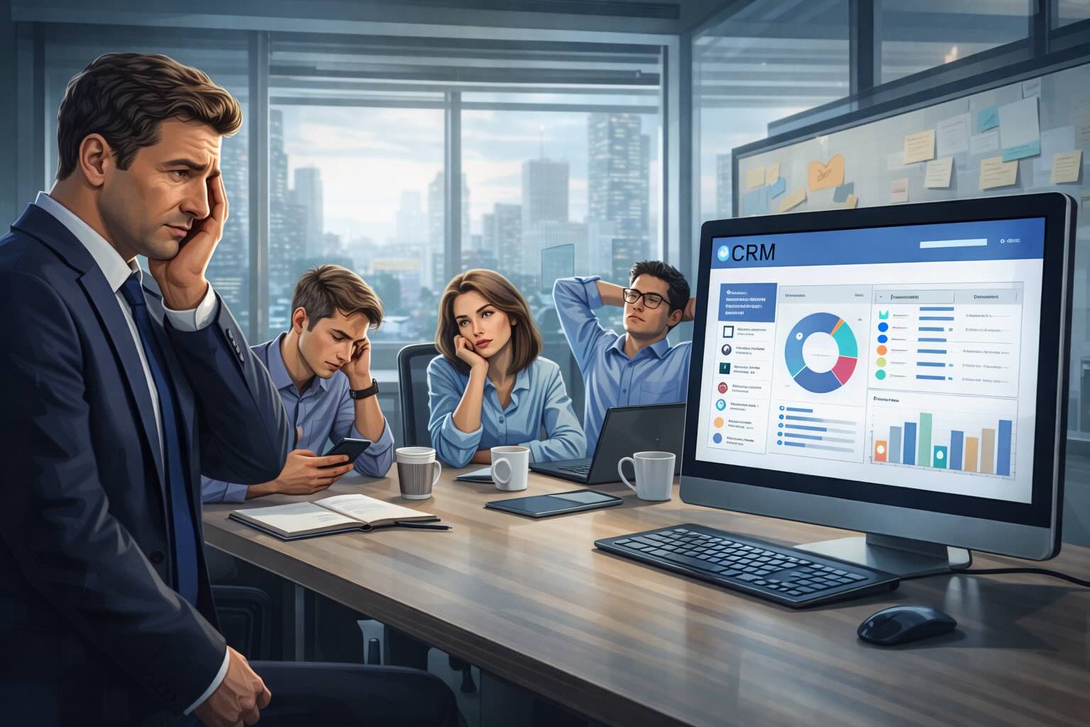 Por qué tu equipo no usa el CRM aunque lo pagues